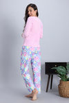 Zivame Knit Poly Pyjama Set - Pink Lady — thumbnail 3